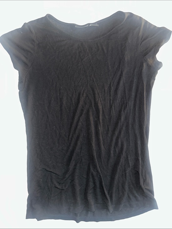 Tahari Tops - Womens Size S Tahari Black Crewneck Short Sleeve Top